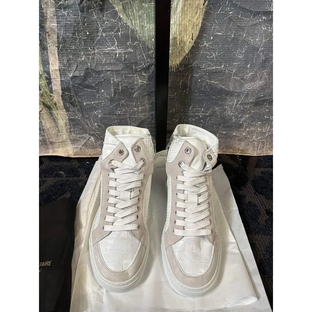 New Zadig & Voltaire High Flash Keith Sneakers Size 38